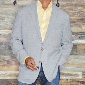 J. Crew Crosby Traveler Tollegno 1900 Italy Wool Unconstructed Jacket 44R